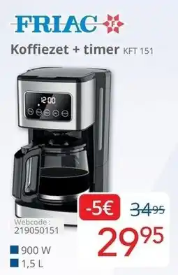 Eldi Koffiezet + timer KFT 151 aanbieding