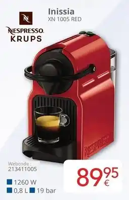 Eldi Inissia XN 1005 Red aanbieding