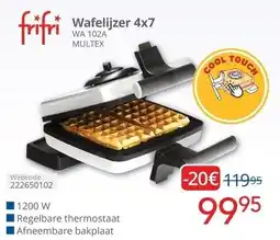 Eldi Wafelijzer 4x7 aanbieding