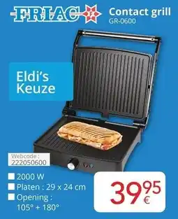 Eldi Contact grill GR-0600 aanbieding