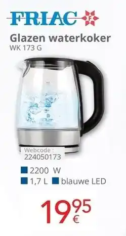 Eldi Glazen waterkoker aanbieding
