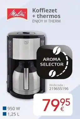 Eldi Koffiezet + thermos enjoy iii therm aanbieding