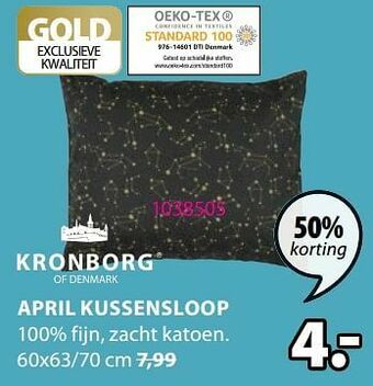 Jysk April kussensloop aanbieding