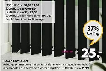 Jysk Rogen lamellen aanbieding