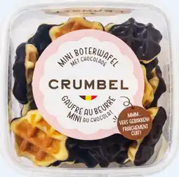 Albert Heijn Crumbel Mini boterwafels met chocolade bel aanbieding