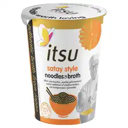 Albert Heijn Itsu Satay style noodles & broth cup aanbieding