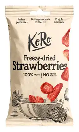 Albert Heijn KoRo Freeze-dried strawberries aanbieding