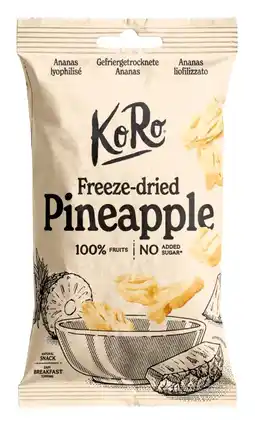Albert Heijn KoRo Freeze-dried pineapple aanbieding