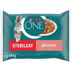 Albert Heijn Purina ONE Sterilcat met zalm en wortels aanbieding