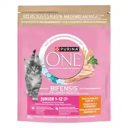 Albert Heijn Purina ONE Junior 1-12 maanden rijk aan kip aanbieding