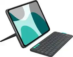 Coolblue Logitech Flip Folio iPad Pro (2024) / iPad Air (2025) 11 Pouces Étui Clavier AZERTY aanbieding