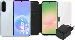 Coolblue Samsung Galaxy A57 256GB Lichtblauw 5G + Compleet Accessoirepakket aanbieding