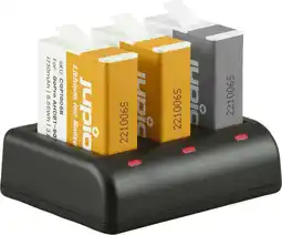 Coolblue Jupio Kit: Enduro Battery GoPro HERO 10/11/12 AHDBT-901 (2x) + Compact USB Triple Charger aanbieding
