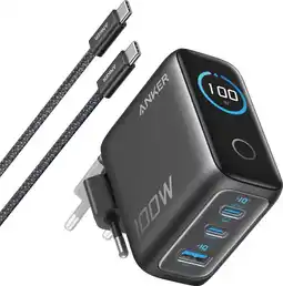 Coolblue Anker Chargeur 3 Ports USB 100W Power Delivery 3.1 Noir aanbieding