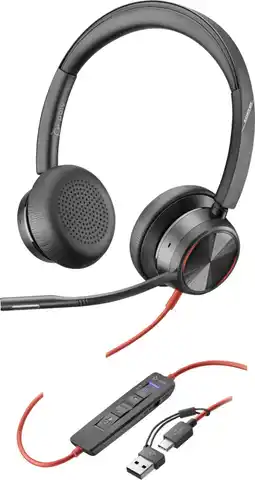 Coolblue Poly Blackwire 8225 MS Casque de Bureau Filaire aanbieding