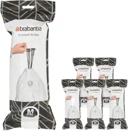 Coolblue Brabantia Sacs Poubelle Code M - 60Litres (120 pièces) aanbieding