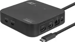 Coolblue ACT USB-C Dual 4K Écran PC DisplayLink Station d'Accueil aanbieding