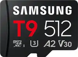 Coolblue Samsung MicroSDXC T9 512 Go 200 Mo/s aanbieding