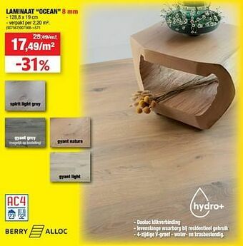 Hubo Laminaat ocean aanbieding