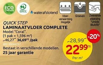 Brico Laminaatvloer complete aanbieding