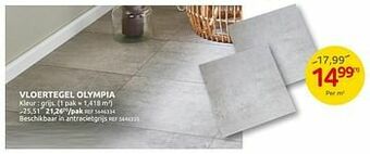 Brico Vloertegel olympia aanbieding