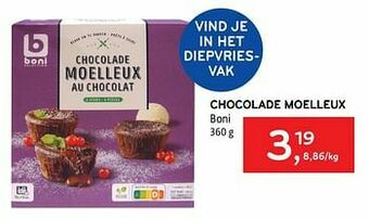 Alvo Chocolade moelleux boni aanbieding