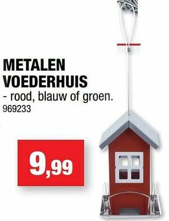 Hubo Metalen voederhuis aanbieding