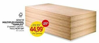 Brico Multiplex-paneel topplex aanbieding