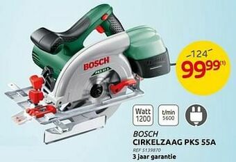 Brico Bosch cirkelzaag pks 55a aanbieding