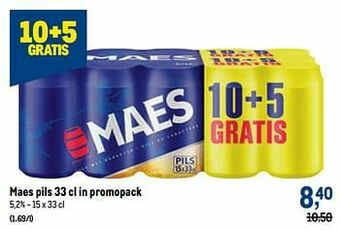 Makro Maes pils aanbieding