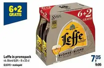 Makro Leffe blond 6,6% aanbieding