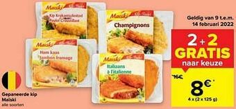 Carrefour Gepaneerde kip maïski aanbieding