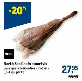 Makro North sea chefs staartvis aanbieding