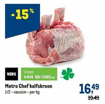 Makro Metro chef kalfskroon aanbieding