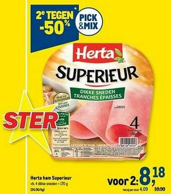Makro Herta ham superieur aanbieding