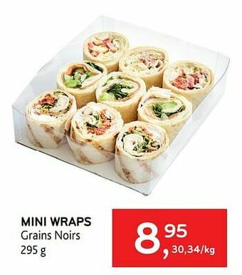 Alvo Mini wraps grains noirs aanbieding