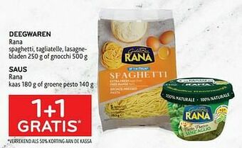 Alvo Deegwaren rana + saus rana 1+1 gratis aanbieding