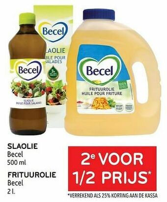 Alvo Slaolie becel + frituurolie becel 2e voor 1-2 prijs aanbieding