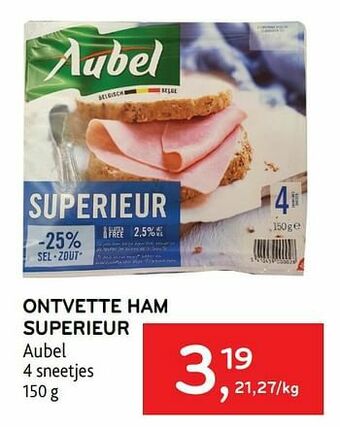 Alvo Ontvette ham superieur aubel aanbieding
