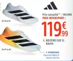 Intersport Adizero Evo Sl Adulte aanbieding