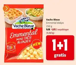 Colruyt Vache Bleue Emmental blokjes aanbieding
