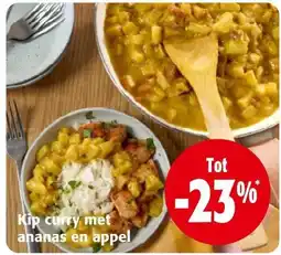 Colruyt Kip curry met ananas en appel aanbieding