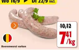 Colruyt Boerenworst varken aanbieding