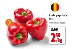 Colruyt Rode paprika's los aanbieding