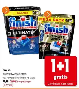 Colruyt Finish alle vaatwastabletten aanbieding