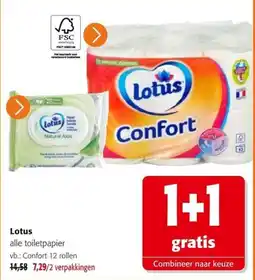 Colruyt Lotus alle toiletpapier aanbieding