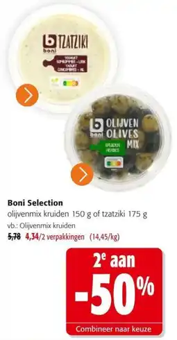 Colruyt Boni Selection olijvenmix kruiden aanbieding