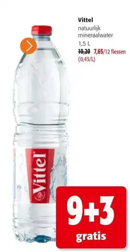 Colruyt Vittel natuurlijk mineraalwater aanbieding