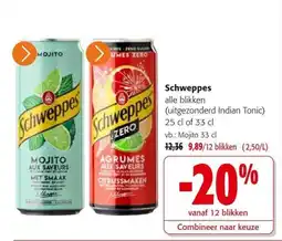 Colruyt Schweppes aanbieding