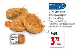 Colruyt boni selection kabeljauwburgers aanbieding
